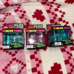 Nee Doh Nice Cube Squishy Toy - Blue & purple